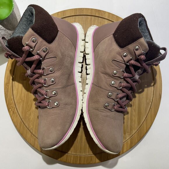 Cole Haan Zerogrand Twilight Hiker Boot Sz 5.5 Waterproof Suede Bootie Gorpcore - Picture 5 of 9